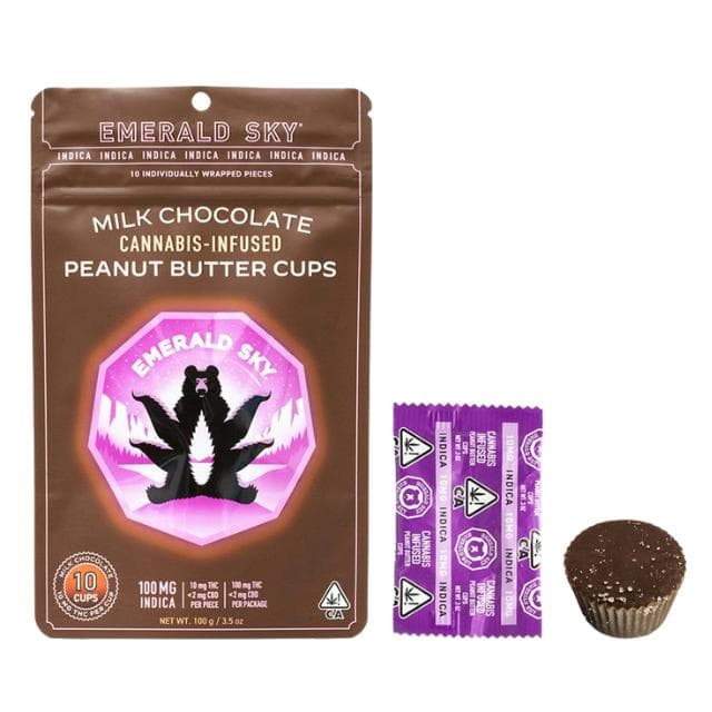 EMERALD SKY | MILK PB CUPS | INDICA | 100MG