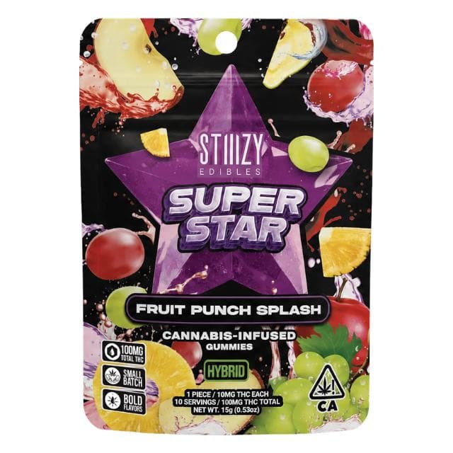 STIIIZY | FRUIT PUNCH SPLASH | STAR GUMMIES | 100MG