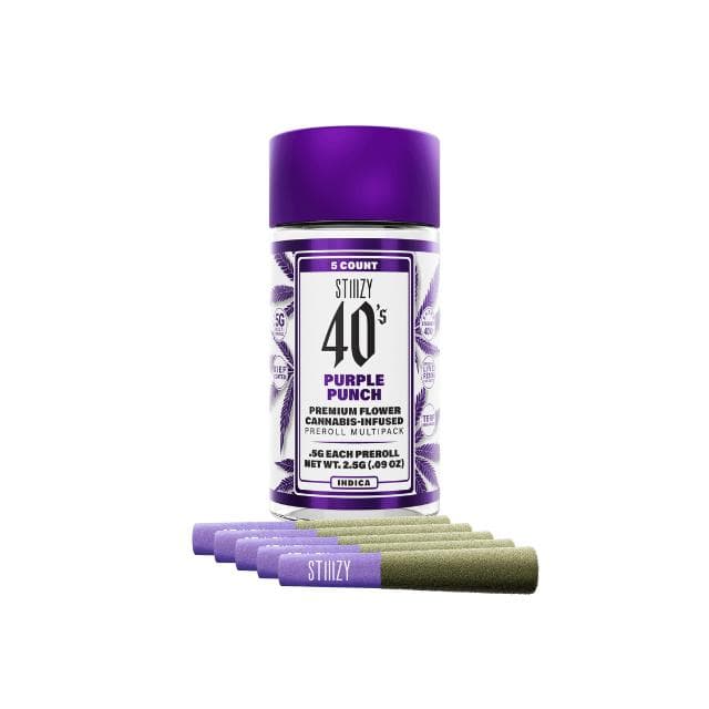 STIIIZY 40'S | PURPLE PUNCH PREROLL | 5 PK | 2.5G