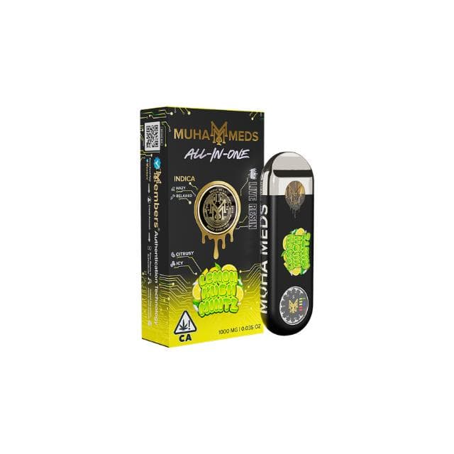 MUHA MEDS | LEMON KUSH MINTZ | LIVE RESIN AIO | 1G