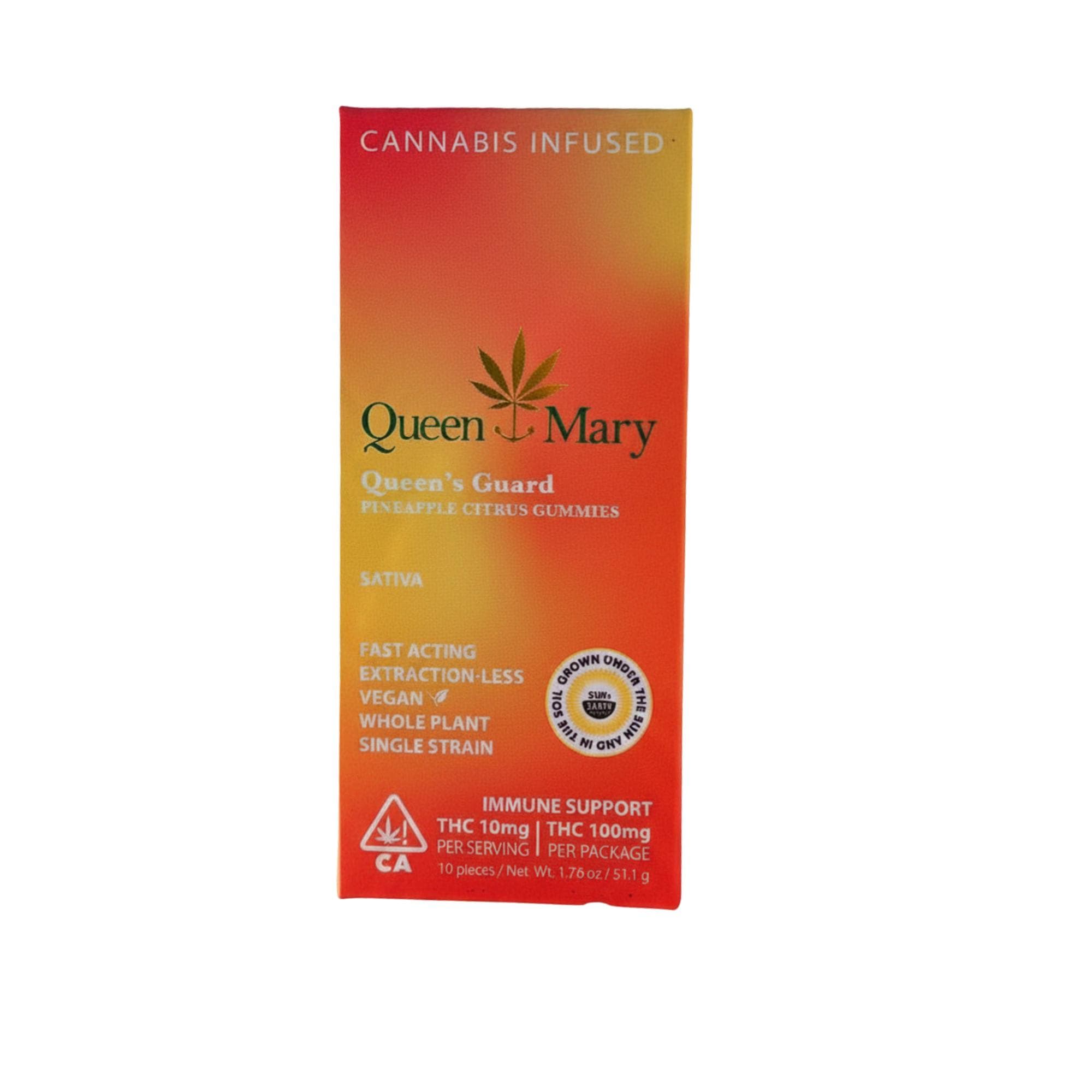 QUEEN MARY | PINEAPPLE CITRUS GUMMIES | 10PK