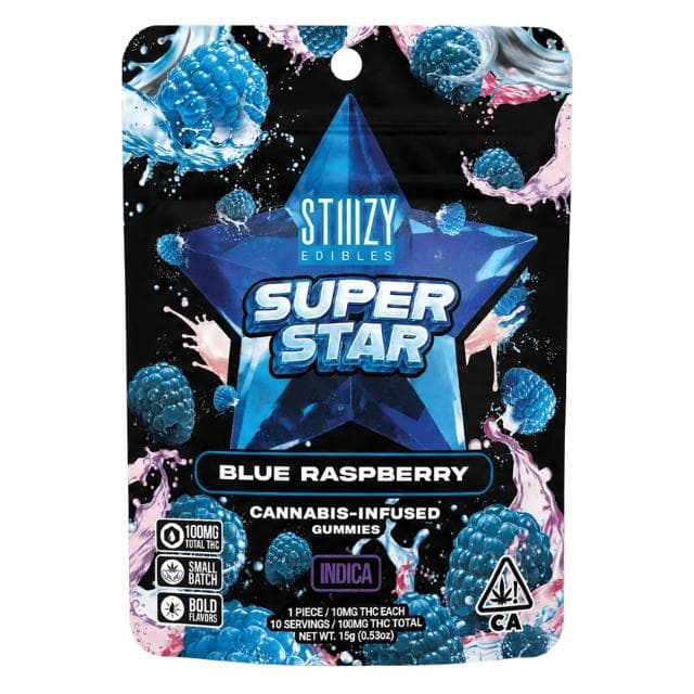 STIIIZY | BLUE RASPBERRY | STAR GUMMIES | 100MG