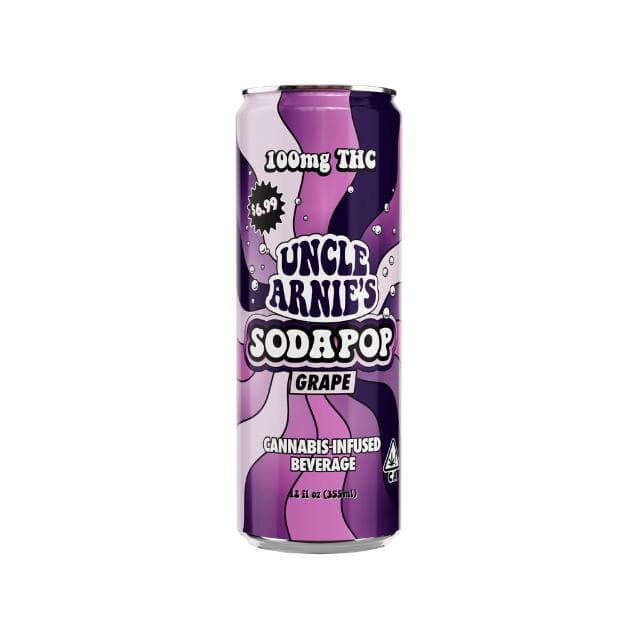 UNCLE ARNIES | GRAPE SODA | 100MG | 12OZ