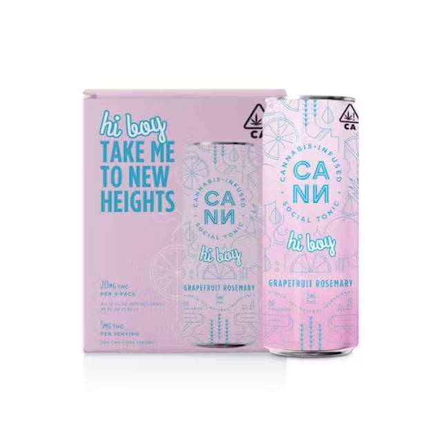 CANN | GRAPEFRUIT ROSEMARY | HI BOYS | 20MG | 4 PACK