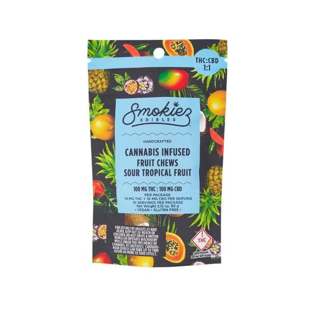 SMOKIEZ | SOUR TROPICAL | CBD 1:1 | 100MG