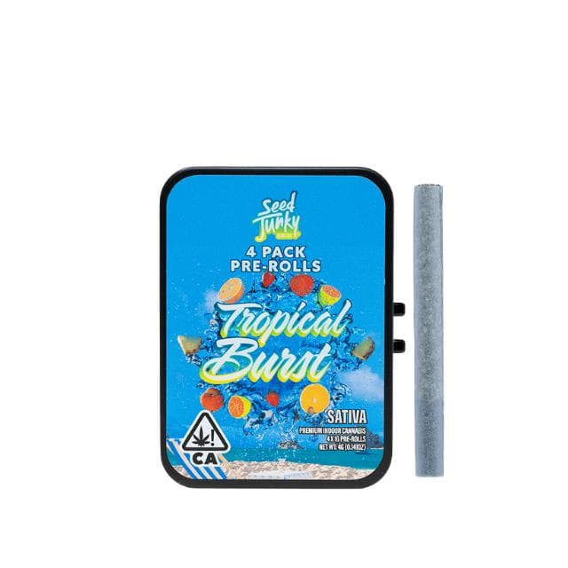 SEED JUNKY | TROPICAL BURST | 1G PREROLLS | 4PK