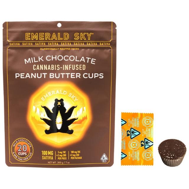 EMERALD SKY | MILK PB CUPS | SATIVA | 100MG