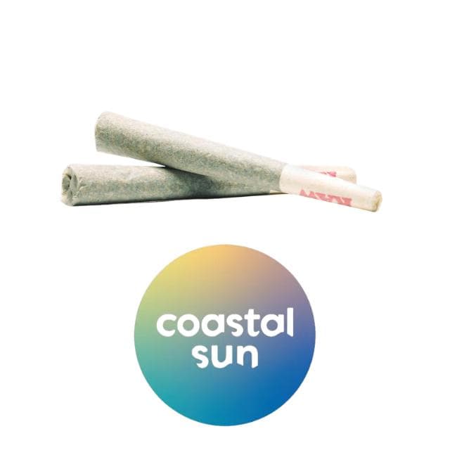 COASTAL SUN | KUSH POPZ | 2PK PRE-ROLL | 1.5G