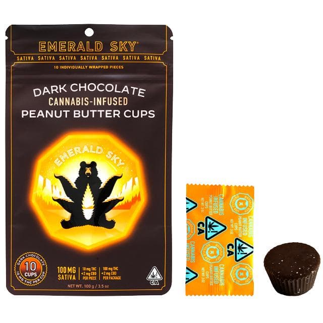 EMERALD SKY | DARK PB CUPS | SATIVA | 100MG