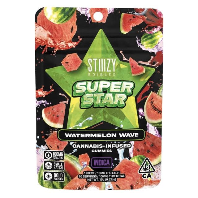 STIIIZY | WATERMELON WAVE | STAR GUMMIES | 100MG