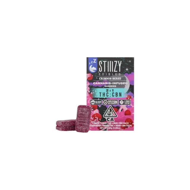 STIIIZY | CRIMSON BERRY | 2:1 CBN - 100MG EDIBLE